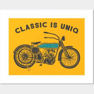 classic motorcycle Posters and Art